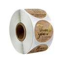 500 runde Etiketten aus Kraftpapier, Dankesaufkleber, Dragees, Süßigkeitentüten, Blumen, Geschenkboxen, Tortenschachteln und Verpackungen, Hochzeitsaufkleber