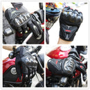 Guantes de motocicleta SOMAN, guantes de cuero de fibra de carbono para montar en Moto, guantes de protección para motocicleta para hombre, guantes de Motocross, Moto Luvas MG19