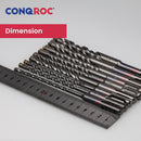 9 Stück 160 mm Steinbohrer-Set SDS Plus-Schaft Hartmetall-Kreuzspitze für Elektrohammer Durchmesser 5&amp;6&amp;6&amp;8&amp;8&amp;10&amp;12&amp;14&amp;16mm