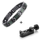 Rainso Bio Energy Titan Armband Armreif Magnetisch Gesundheitspflege Schmerzlinderung Armbänder Für Männer Freundschaft Schmuck Mode