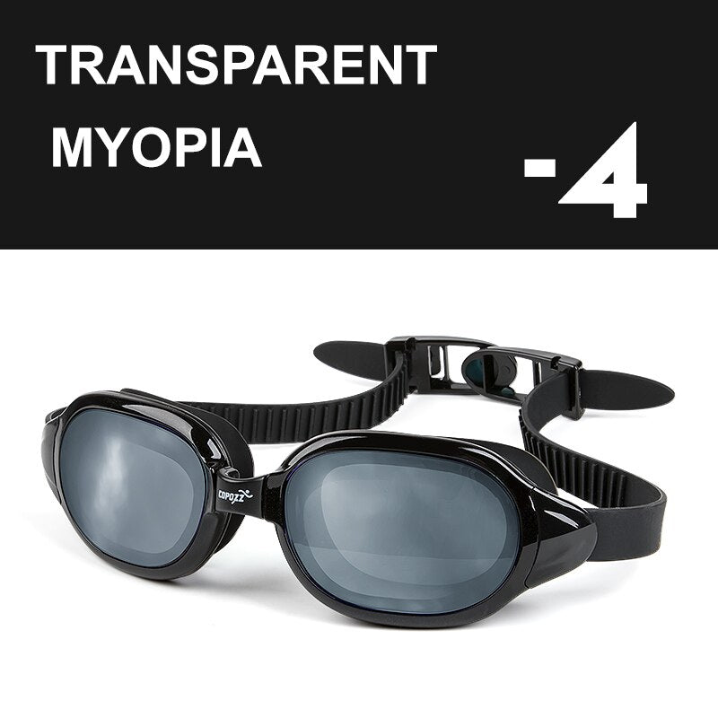 COPOZZ Swimming Goggles Myopia 0 -1.5 to -7 Men Women Anti fog UV Protecion Waterproof Swimming Glasses Diopter Swim Eyewear