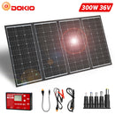 Dokio 300W 18V flexibles faltbares Solarpanel Hochwertiges tragbares Solarpanel China für Camping/Boot/Wohnmobil/Reisen/Zuhause/Auto