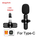 Kabelloses Lavalier-Mikrofon, tragbares Mini-Mikrofon, Rauschunterdrückung, Audio-Video-Aufnahme für iPhone, Android, Gaming, Live-Übertragung