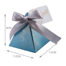 Triangular Pyramid Candy Box Wedding Favors and Gifts Boxes Candies Bags for Guests Decoration Baby Shower Party Supplies
