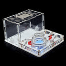 DIY Acryl-Ameisenfarm, flaches Ameisennest, Ameisenhaus für Haustiere, Ameisenhaufen, feuchtigkeitsspendender Wasserturm, Werkstatt, Futterbereich, 12 x 15 x 7,5 cm