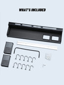 Joybos Küchen-Organizer Spices Aluminium-Multifunktions-Küchenregal-Lagerregal Wandmontierter Küchen-Organizer für Gewürze