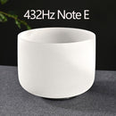 CVNC 12-Zoll-Chakra-Klangschale aus gefrostetem Quarzkristall für Klangheilung und Energieausgleich mit kostenlosem O-Ring und Schlägel