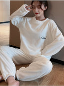 Winter-Pyjama-Sets für Frauen, Nachtwäsche, Zuhause, Kleidung, Pyjama, Heimkleidung, Damen-Pyjama-Set, Samthosen, Nachtwäsche, dick, warm