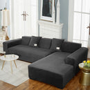 2022 Samt L-förmiger Sofabezug für Wohnzimmer Elastische Möbel Couch Schonbezug Chaiselongue Ecksofabezüge Dehnbar
