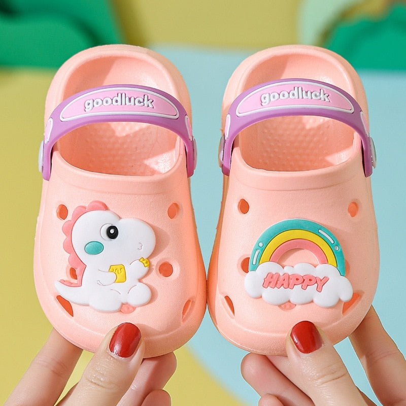 Children Slippers Kids Toddler Girl Shoes Summer Cartoon Unicorn Beach Shoes Sandals Baby Boy Slippers 1-6 Years Infant Shoe