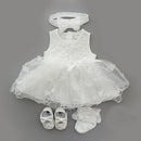 Baby Taufkleid 2022 Bogen Neugeborenes Baby Mädchen Kleinkinder Kleider &amp; Kleidung Schneewittchen Babykleid 1 Jahr alt Geburtstagskind Kleid