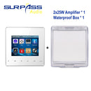 Smart Home Pro Audio Hintergrund HiFi Musik Mini Wand Verstärker System TV Touch Key Digital Stereo Musik Bluetooth Player RS485