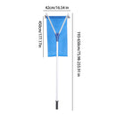 193-650 cm Dachschneerechen -30 Grad Teleskop-Schneebeseitigungssystem Tuch Einstellbare rutschfeste Stange Dachrechen zum Entfernen von Schnee