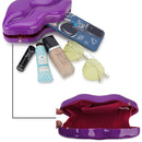 Bolso de noche con diseño de labios rojos para mujer, bolso de mano deslumbrante con cadena para mujer, bolso cruzado, monederos y bolsos de mano, moda