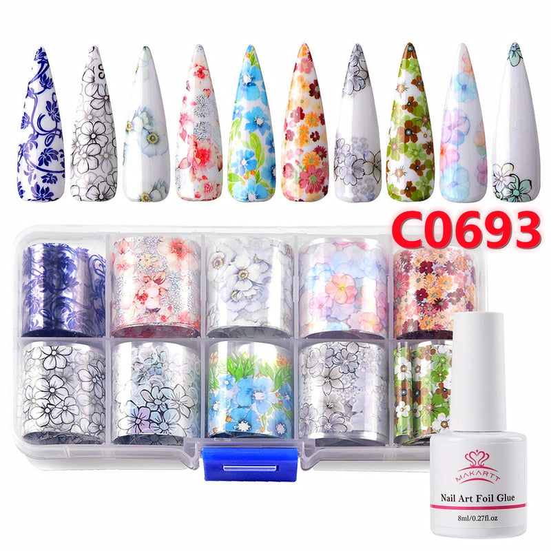 Makartt Nail Art Foil Glue Gel for Foil Stickers Nail Transfer Tips Manicure Art DIY 15ML 1 Bottles Nail Curing Lamp Required