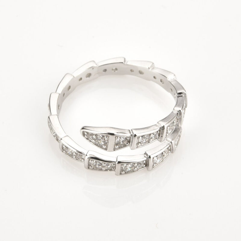 ANDYWEN 925 plata esterlina oro etapa circonita pavé serpiente anillo redimensionable 2020 Rock Punk moda joyería fina para mujeres europeas