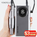 35000 RPM Nagelbohrmaschine Wiederaufladbare tragbare elektrische Nagelpoliermaschine mit Fräser Nagelwerkzeuge für die Maniküre