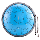 Steel Tongue Drum 13 Inch 15 Tones D Key Tank Drum Tamborine Yoga Meditation Percuss Music Instrument Children&