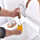 Chaowalmai Rose Gold Küchenarmatur Mixer kalt und warm Deck montiert Einhand Ausziehbare Küchenspüle Wasser Mischbatterie