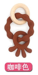1 STÜCK Silikon Beißring Baby Ruder Form Holz Beißring Kind Geschenk Lebensmittelqualität Silikon Kinderwaren Kind Kinderkrankheiten Spielzeug
