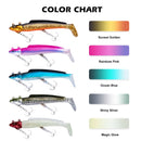 Goture 5 teile/los Fischen Köder Swimbait Jig Kopf Gummi Schwanz Künstlicher Weicher Köder Searchbait 21g 28g Silikon Köder 2022 Pesca