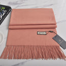 VISROVER neue 32 Farben Frau Winterschal Mode weibliche Schals Kaschmir handfeeling Winter Wraps einfarbig Winter Hijab Schal