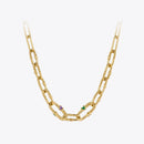 ENFASHION Goth Twist Choker Stainless Steel Necklace For Women Zircon Necklaces 2021 Halloween Fashion Jewelry Colar P213263