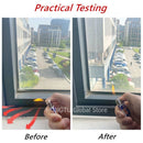 4M-40M Fensterdichtungsstreifen Akustikschaum weiß für Schiebetürfenster winddicht schalldicht Baumwolldichtung Türspalt Schallschaum