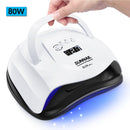 Maniküre-Set Acrylnagel-Kit mit 120/80 / 54 W Nagellampe 35000 U / min Nagelbohrmaschine Wählen Sie Gel-Nagellack für die Maniküre