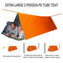 Shelter Survival Tent 2-4 Person Mylar Emergency Tube Tent Lightweight Waterproof Thermal Emergency Blanket for Camping Hiking