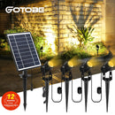 1 BIS 4 RGB Outdoor Solar Landschaftslicht LED IP65 Wasserdichte Solarlampe Automatische Ein / Aus Solarwandleuchte Gartenterrasse Rasenlampe