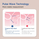 Yongrow Fötaler Doppler-Babyphone LCD-Anzeige Tragbarer Baby-Herzfrequenzmesser mit Kopfhörer YK-90C Für Schwangere