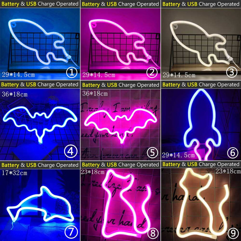 LED Cloud Design Neon Sign Night Light Art Decorative Lights Plastic Wall Lamp for Kids Baby Room Holiday Lighting Xmas Party