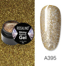 ROSALIND Gel-Nagellack-Set Shiny Platinum Nails Art für die Maniküre Nail Gel Lak UV-Farben Top Base Coat Primer Hybrid-Lacke