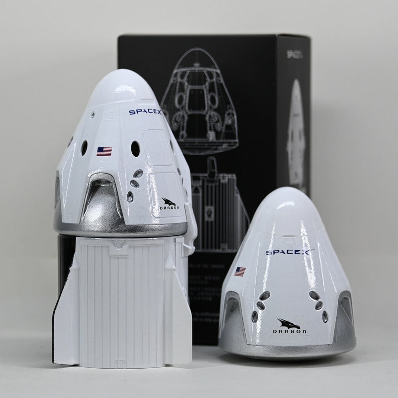 SpaceX modelo Starship Rocket modelo Dragon CrewDragon nave espacial astronauta modelo exquisito adornos de escritorio regalo para hombres