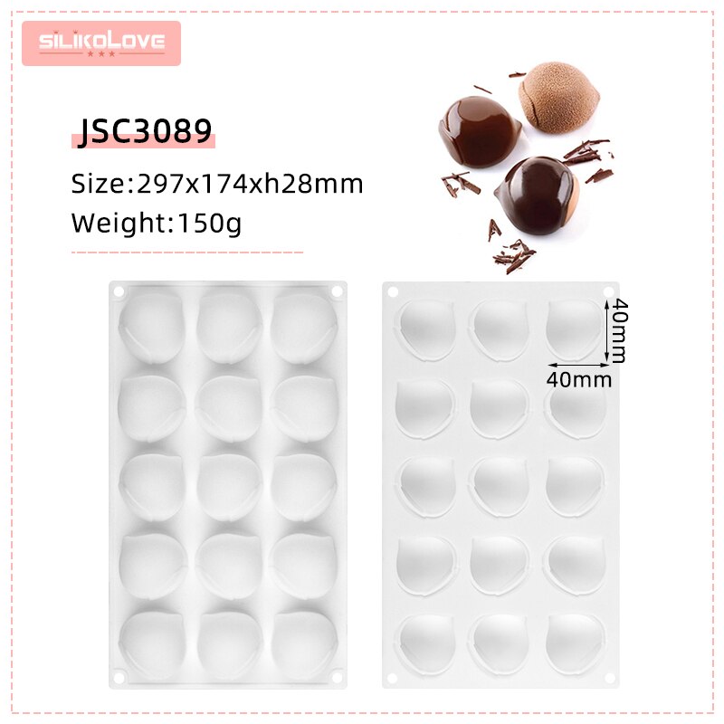 SILIKOLOVE 8 Cavity Cherry Silicone Cake Mold for Baking Pastry Form Cake Decoration Tools