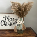 20 Stiele pompöses Pampas-Gras getrocknete Pampas-Pflanzen flauschige Pompas-Gräser kleine Pompus kurz Boho-Dekor Gesamtlänge 21 Zoll/55 cm