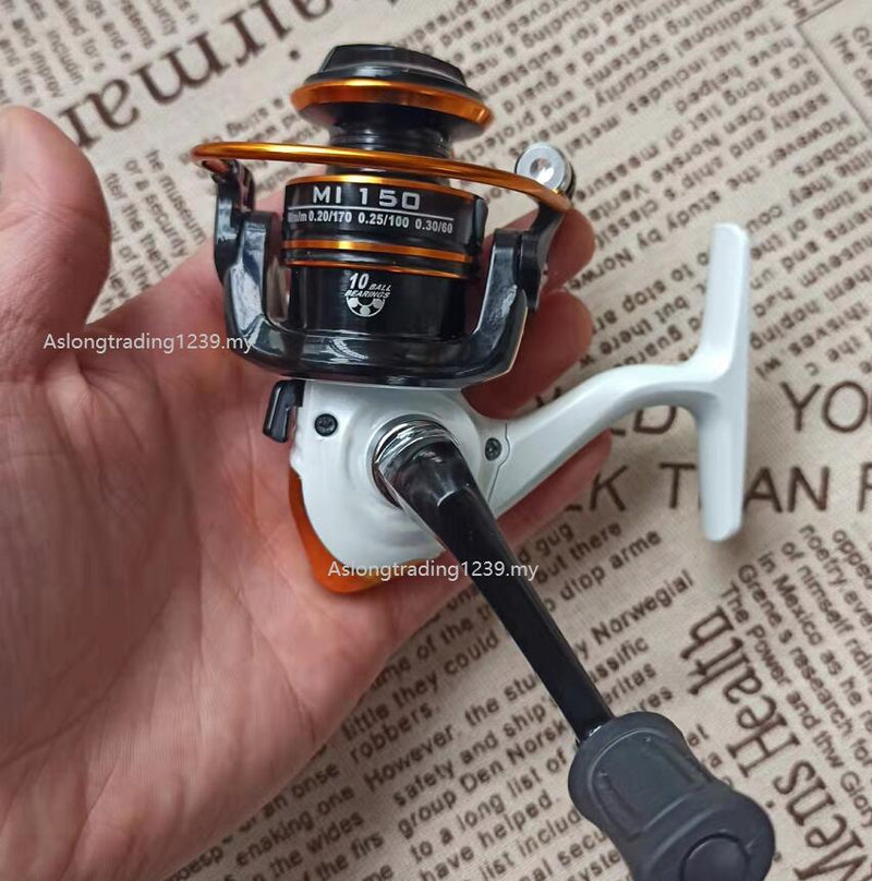 GT500 5,2: 1 Mini-Spinnrolle Outdoor Eisfischen Sea Rock Raft Angelrute Gear Metallspule Tackle Karpfen Crucian Bass Reels