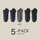 HSS Brand 100% Cotton Men Socks Summer Thin Breathable Socks High Quality No Show Boat Socks Black Short For Students Size 39-44