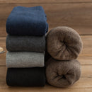 6PCS=3Pairs Men's Winter Compression Stocking Warm Hot Knee High Long Leg Terry Socks Cotton Thicken Cover Calf Socks Size 38-44