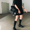 11 BYBB'S DARK Vintage Hip Hop Umhängetasche Streetwear Canvas Multi Pockets School Messenger Chest Umhängetasche Herren Damen