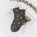 New Animal Print Kawaii Cute Socks korean Style Women Cartoon Cat Panda Cotton Woman Girls calcetines meias mulher skarpety sox