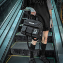 11 BYBB'S DARK Vintage Hip Hop Umhängetasche Streetwear Canvas Multi Pockets School Messenger Chest Umhängetasche Herren Damen