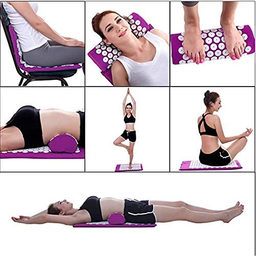 Massagekissen Yoga Akupressurmatte Nacken Rücken Fußmassagegerät Schmerz Stressabbau Akupunktur Massage Pad
