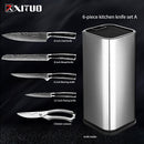 XITUO Kitchen Chef Set 4-8PCS Set Messer Edelstahl Messerhalter Santoku Utility Cut Cleaver Brot Schälmesser Schere