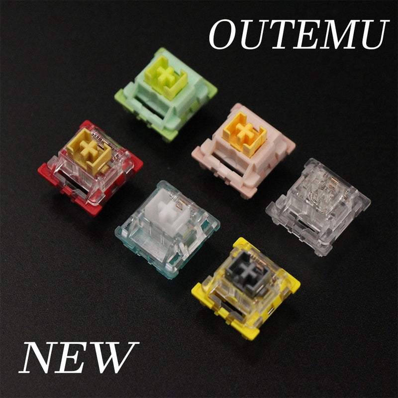 Outemu Switches Mechanical Keyboard Switch 3Pin Silent Clicky Linear Tactile Similar Holy Panda Switch Lube RGB Gaming MX Switch