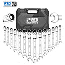 PROSTORMER 14-teiliges Schlüssel-Set Multitool-Ratschenschlüssel-Set Handwerkzeugschlüssel-Set Universalschlüssel-Werkzeug Autoreparaturwerkzeuge