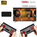 Videospielkonsole Handheld Game Player Mini-Spielekonsole Eingebaute 1800 Klassische 8-Bit-Spiele Dual Wireless Gamepad HD/AV-Ausgang