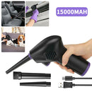 Plumero de aire inalámbrico, soplador de polvo USB, colector de polvo de mano, recargable, de gran capacidad, portátil para PC, portátil, teclado de limpieza de coche