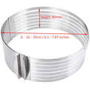 Adjustable Layer Cake Slicer Kit Mousse Stainless Steel Mould Slicing Cake Setting Ring DIY Bakeware Tools Cake Tool